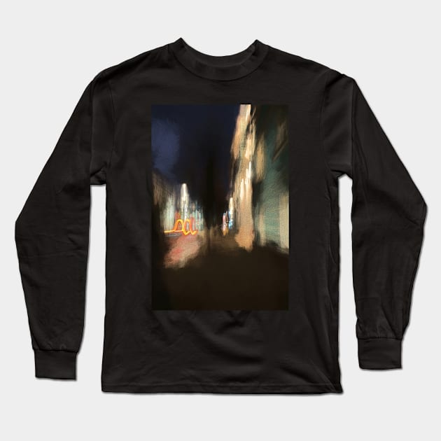 Night City Long Sleeve T-Shirt by Foxbiz